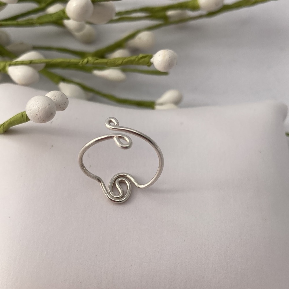 Toe Ring Sterling Yin Yang - Picture 7 of 12